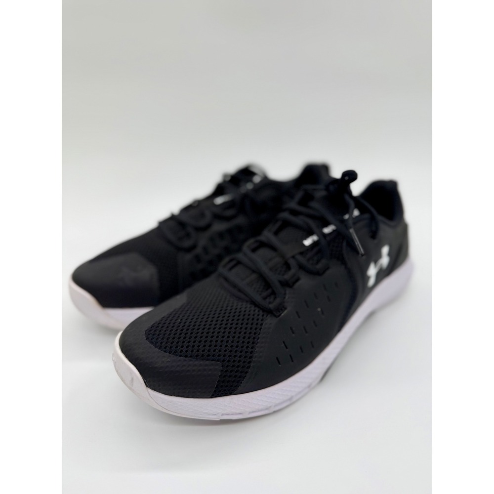 Under Armour Mens Charged Commit TR 2 TrainerBlack White 3022027-001 10.5